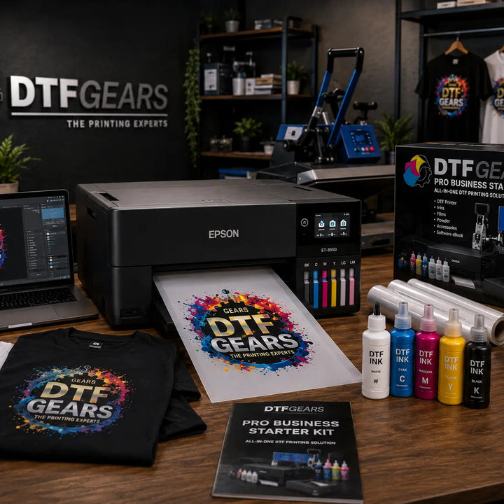 Epson ET-8550 For DTF Printing Setup: How to Start with DTF Gears Pro Business Starter Kit