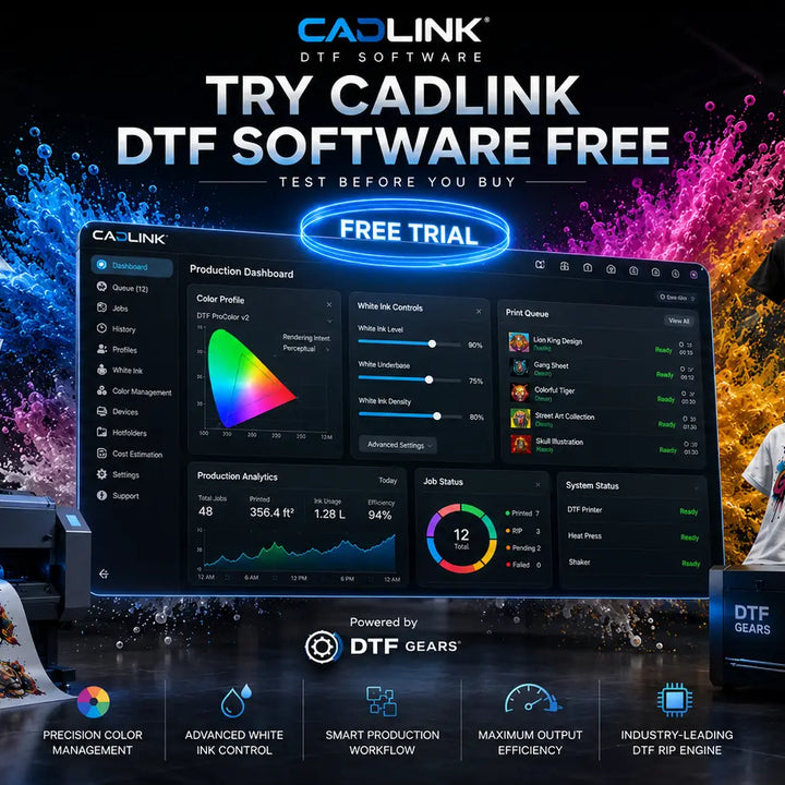 Try Cadlink DTF Software V12  Free Before You Buy