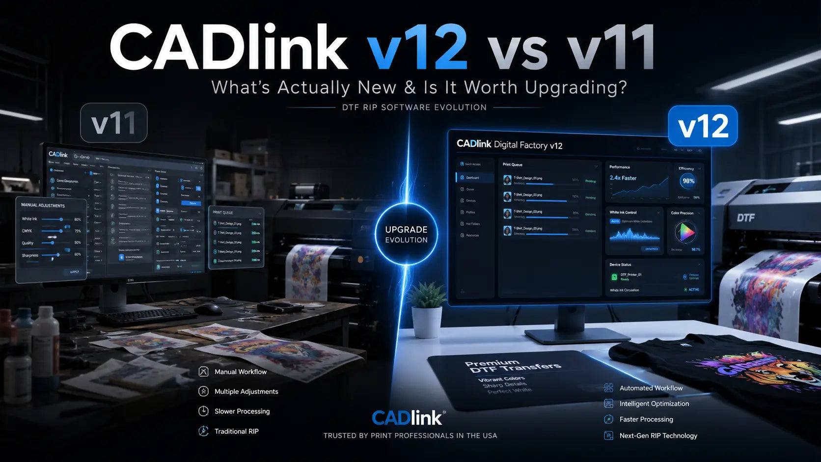 CADlink v12 vs v11: The Upgrade Guide DTF Print Shops Were Waiting For