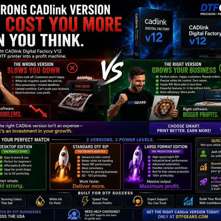 Which CADlink Version Do You Need for Your DTF Printer?