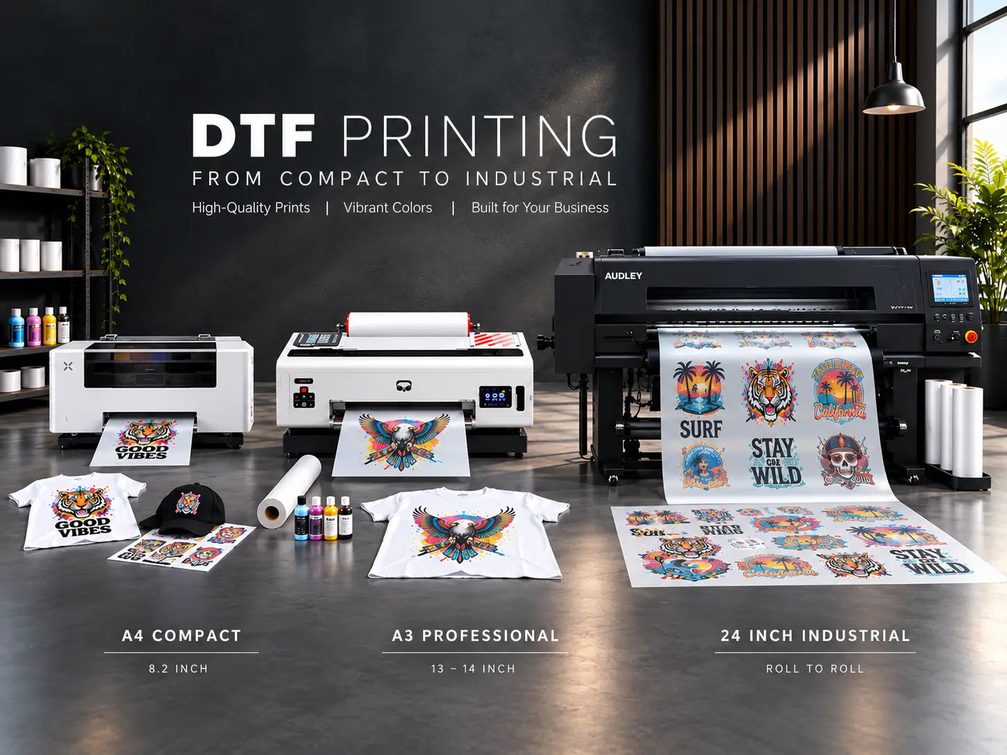 DTF Printer Print Width Explained: A4 vs A3 vs 24-Inch