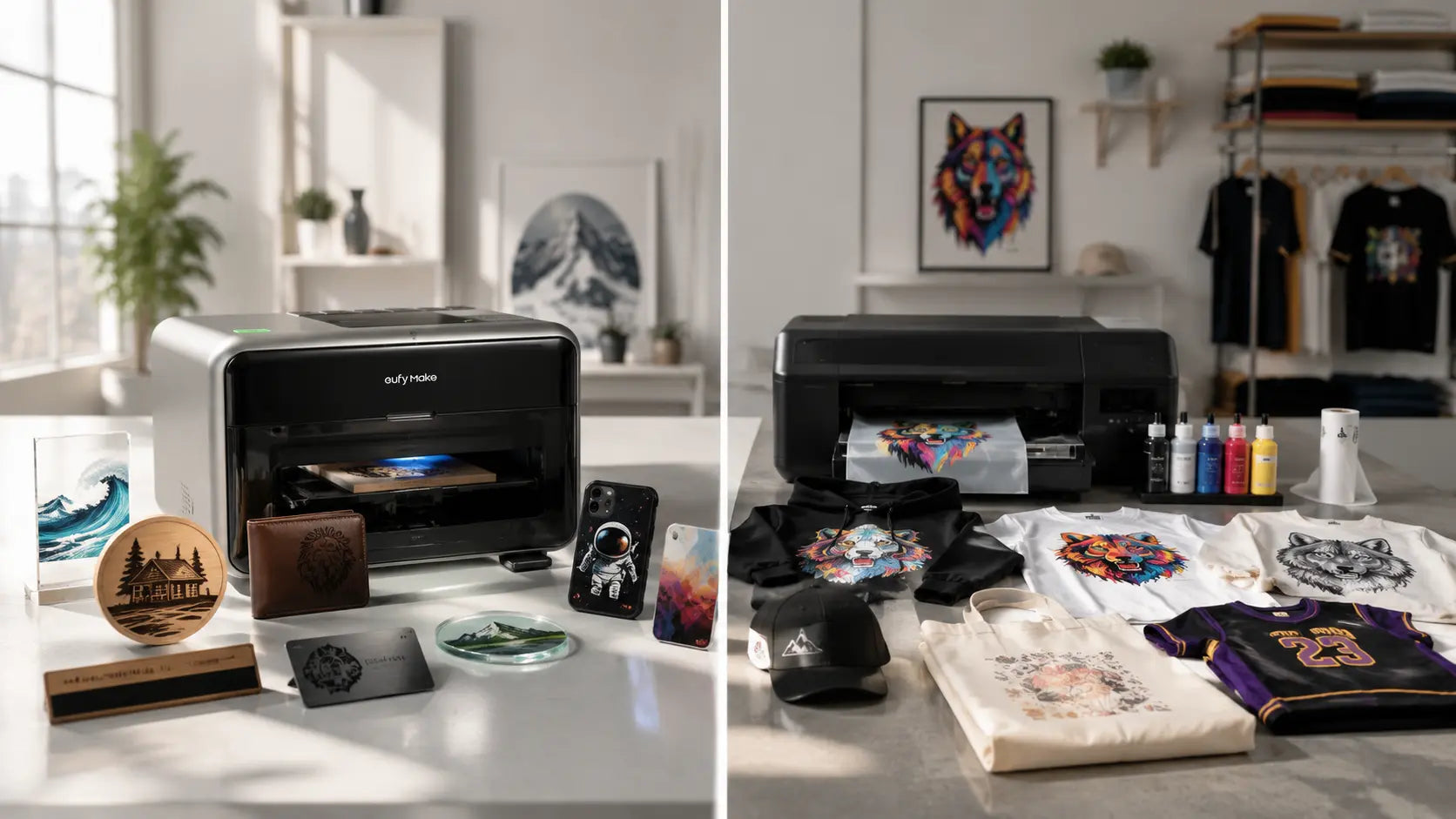 DTF vs UV Printing: Which Is Right for Your Business — eufyMake E1 or ET-8550 Kit?