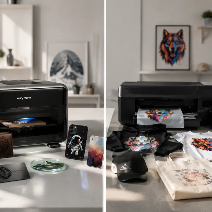 DTF vs UV Printing: Which Is Right for Your Business — eufyMake E1 or ET-8550 Kit?