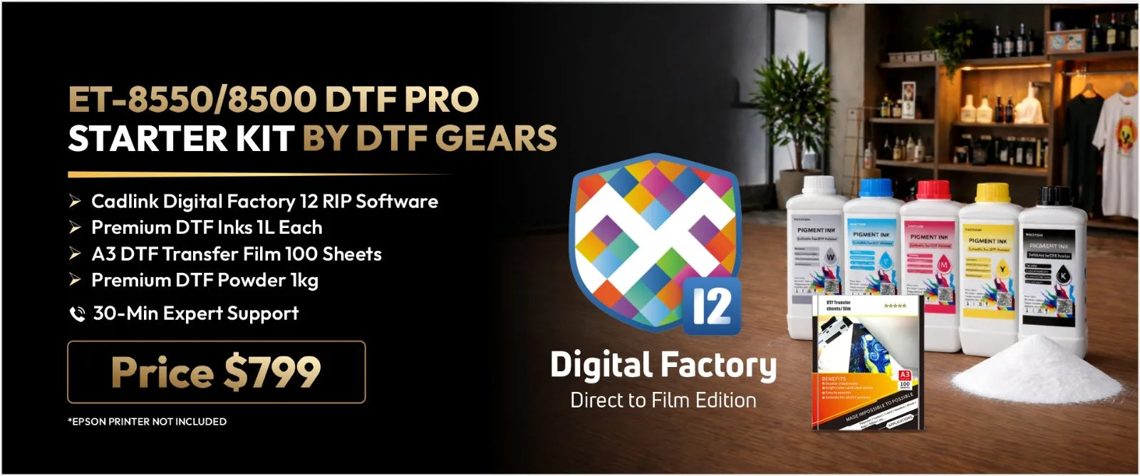 How to Choose the Right DTF Starter Kit for Your Epson ET-8550 (And What Most Beginners Get Wrong)