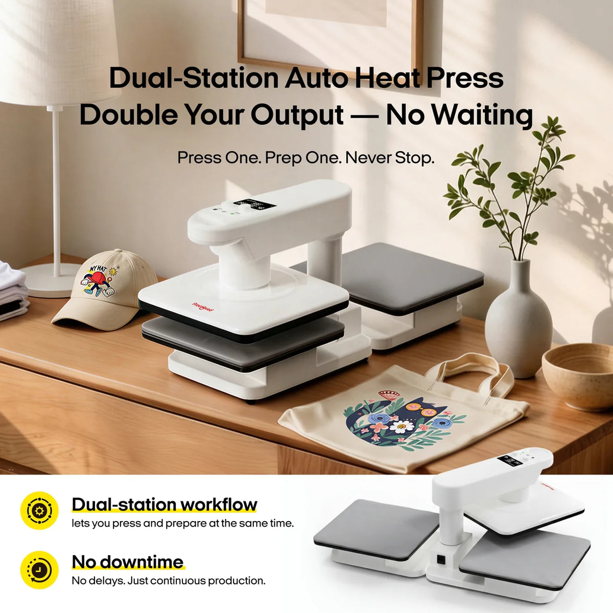 Procolored H15 Auto Heat Press Machine – 15x15 Automatic Heat Press