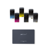 eufyMake E1 Complete UV Ink Bundle — CMYK + White + Glossy Ink + 380mL Cleaning Cartridge for Rigid Surfaces (V7240) | 980mL Total Ink