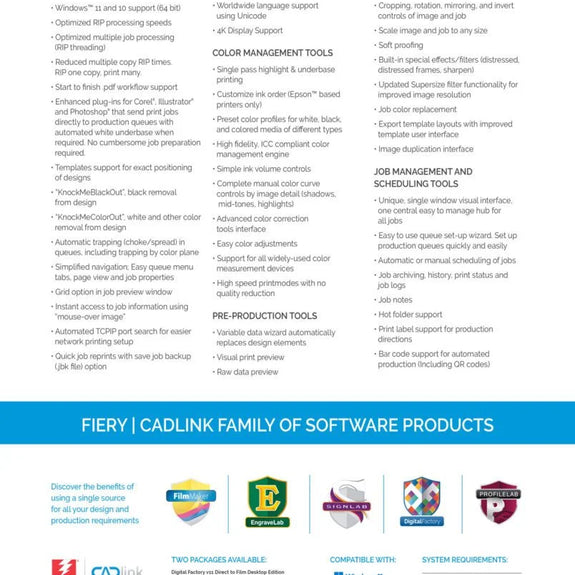 CADlink Digital Factory V11 DTF RIP Desktop