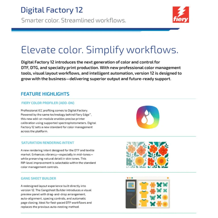 Fiery Digital Factory Color Profiler