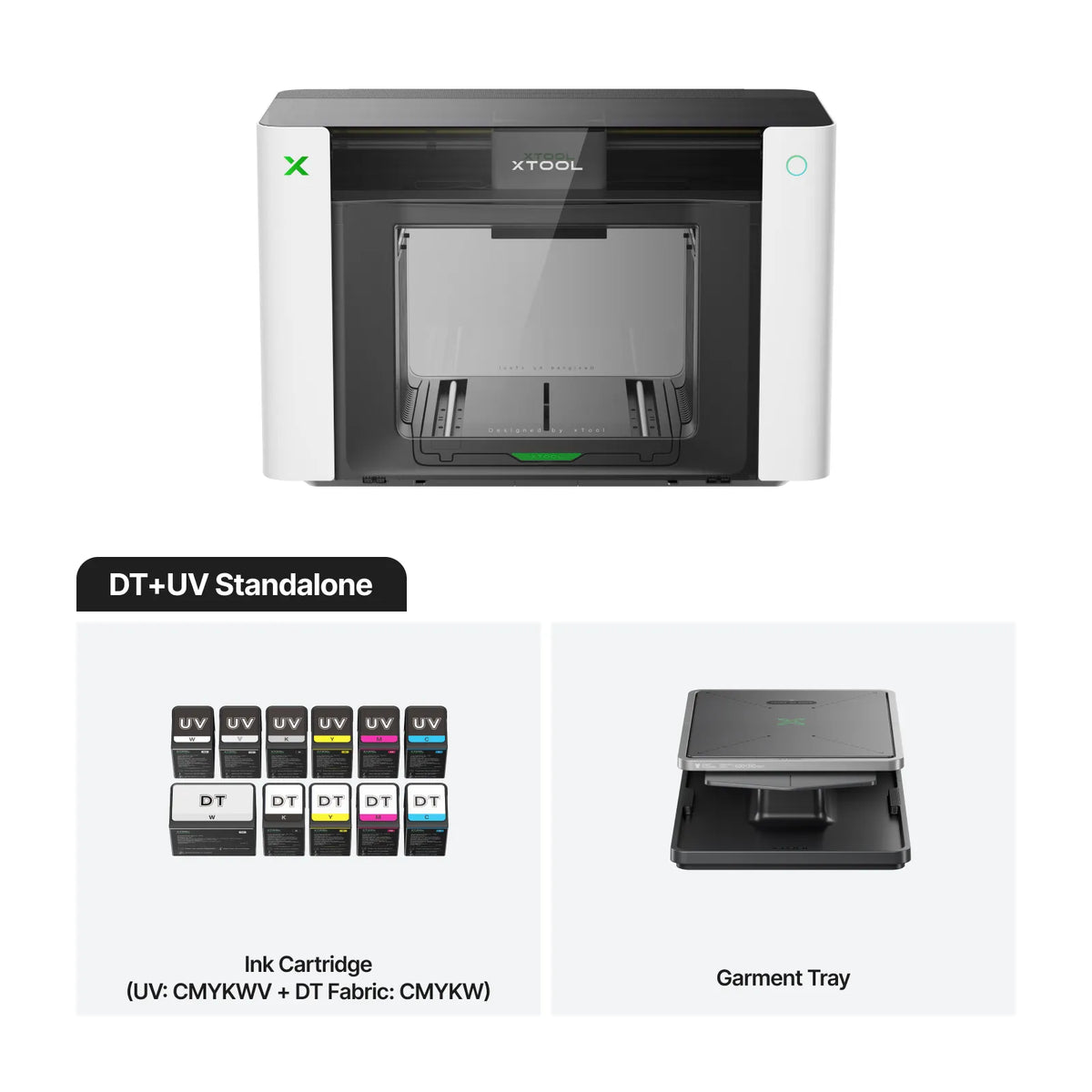 xTool O1 Omni UV + DT Fabric Printer | 4-in-1 UV & Apparel Printer – Starter Bundle