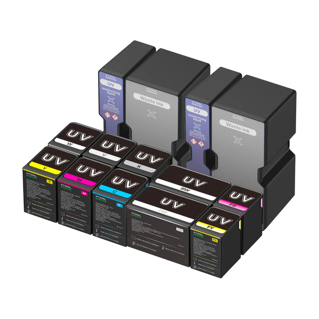 xTool O1 Omni Essential Ink Set – Single UV, Dual UV & DT+UV