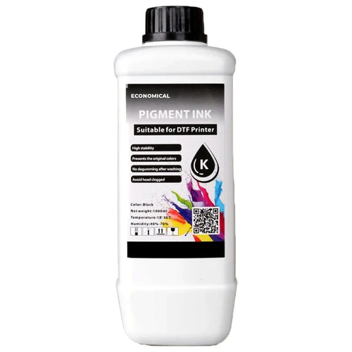 Professional Premium 1L Japanese DTF Black Ink – High-Efficiency Pigment Ink with Vivid Color Output & Clog-Free Performance