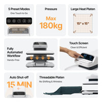 xTool Selected HP2 Auto Heat Press – 15" × 15"