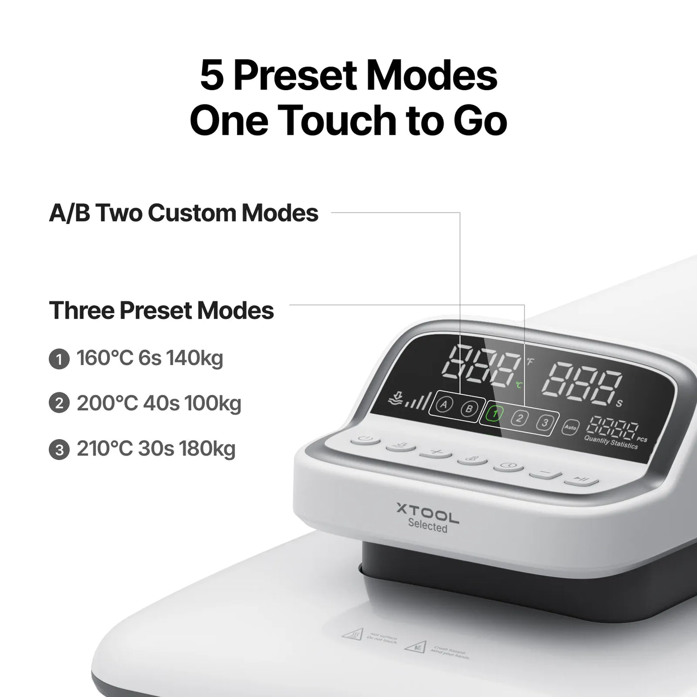 xTool Selected HP2 Auto Heat Press – 15" × 15"