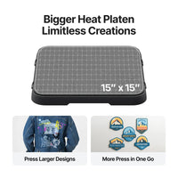 xTool Selected HP2 Auto Heat Press – 15" × 15"