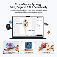 xTool O1 Omni Single Head UV DTF & Direct To Object 3D-Texture Printer – Starter Bundle