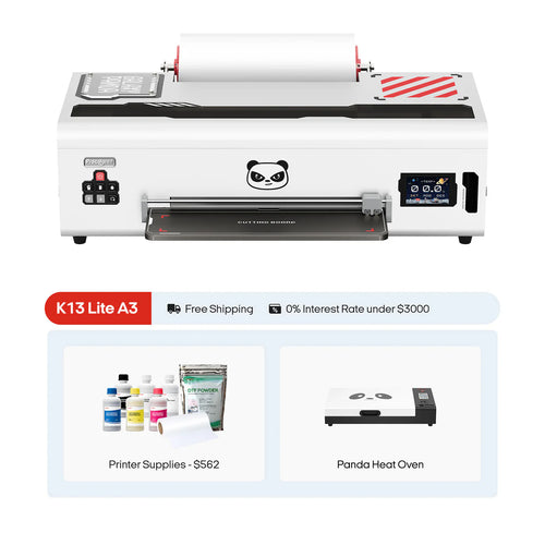 Procolored K13 Lite DTF (Direct-to-Film) A3 - 13” Roll Printer + Supplies + Oven Professional Bundle