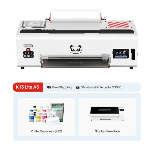 Procolored K13 Lite DTF (Direct-to-Film) A3 - 13” Roll Printer + Supplies + Smokeless Oven Deluxe Bundle