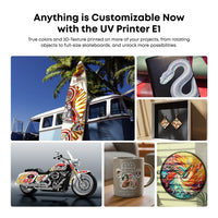 eufyMake E1 - 3D-Texture UV Printer Basic Bundle with Ink and Cleaning Cartridges