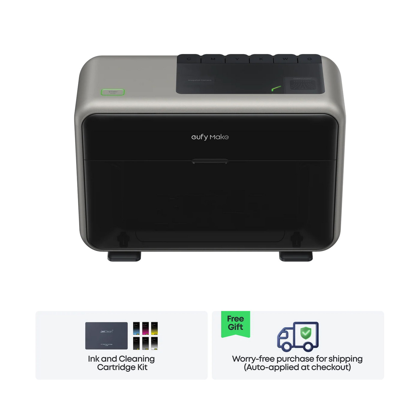 eufyMake E1 - 3D-Texture UV Printer Basic Bundle with Ink and Cleaning Cartridges