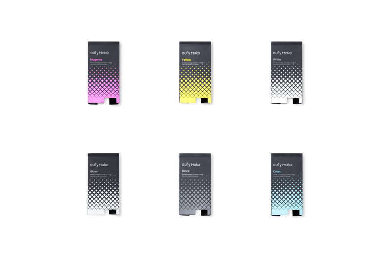 eufyMake E1 UV Ink Cartridges — 100mL | CMYK, White, Flexible White & Glossy | Professional UV Printing Ink for Rigid and Flexible Substrates
