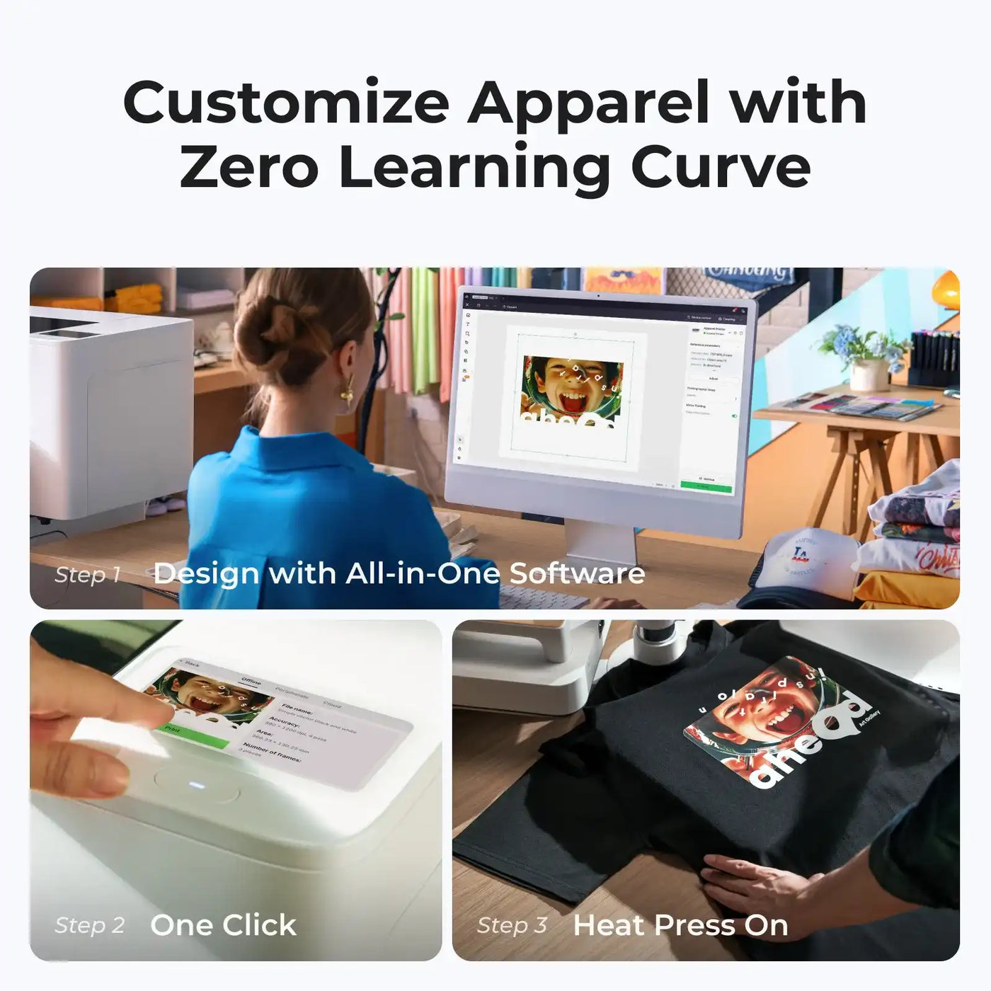 xTool Apparel Printer – DTF Starter Bundle
