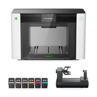 xTool O1 Omni Single Head UV DTF & Direct To Object 3D-Texture Printer with Rotary Attachment – Professional Bundle