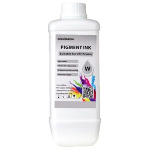 Professional 1 Litre Economical DTF White Pigment Ink – Cost-Effective, High-Quality Ink for Bold, Long-Lasting Color