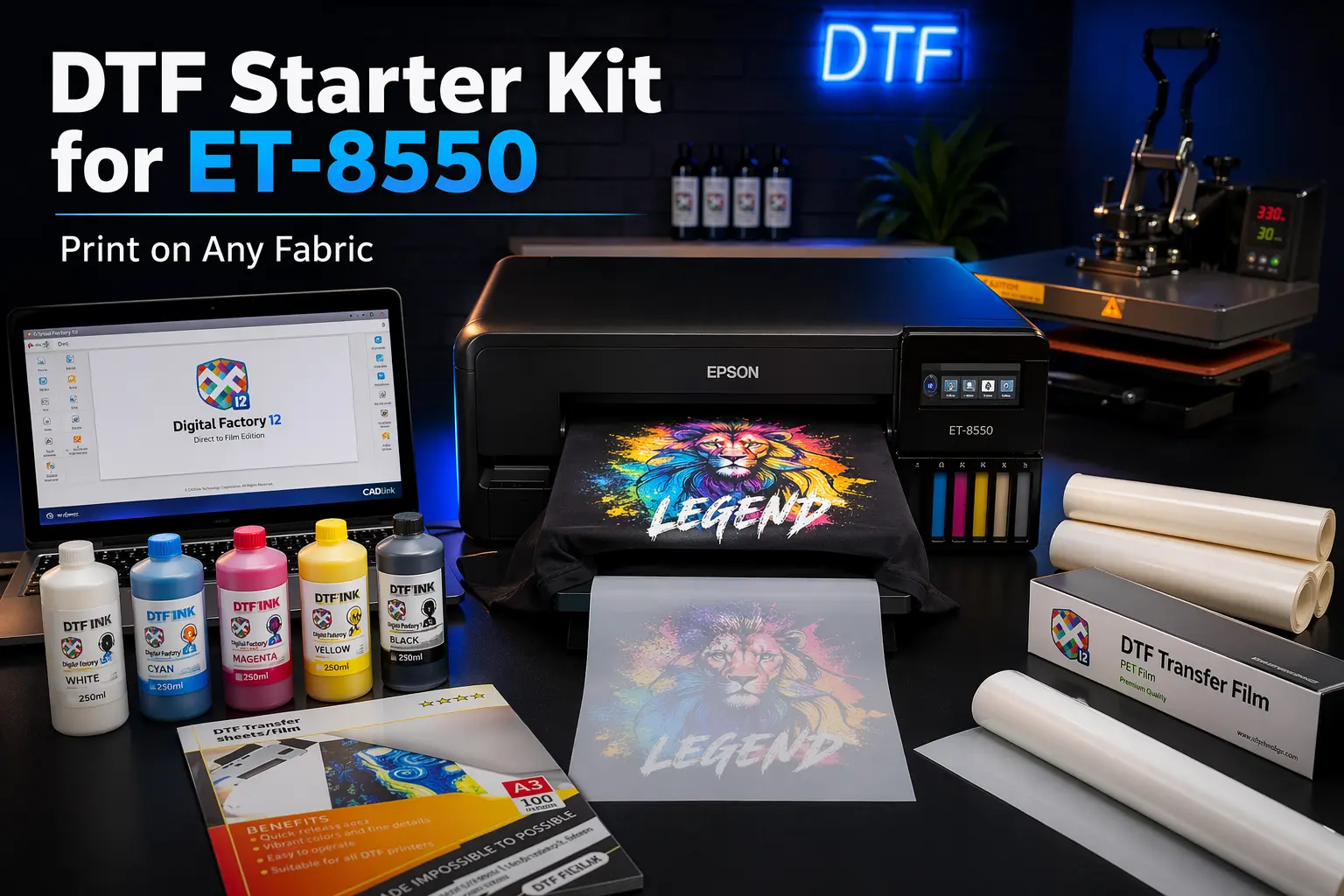 Dtf starter kit for ET8550/8500 by dtfgears