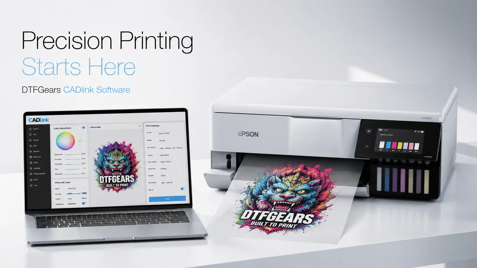 DTFGears CADlink Software — The Backbone of High-Quality DTF Printing