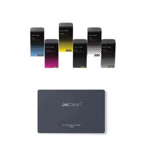 eufyMake E1 Complete UV Ink Bundle — CMYK + White + Glossy Ink + 380mL Cleaning Cartridge for Rigid Surfaces (V7240) | 980mL Total Ink