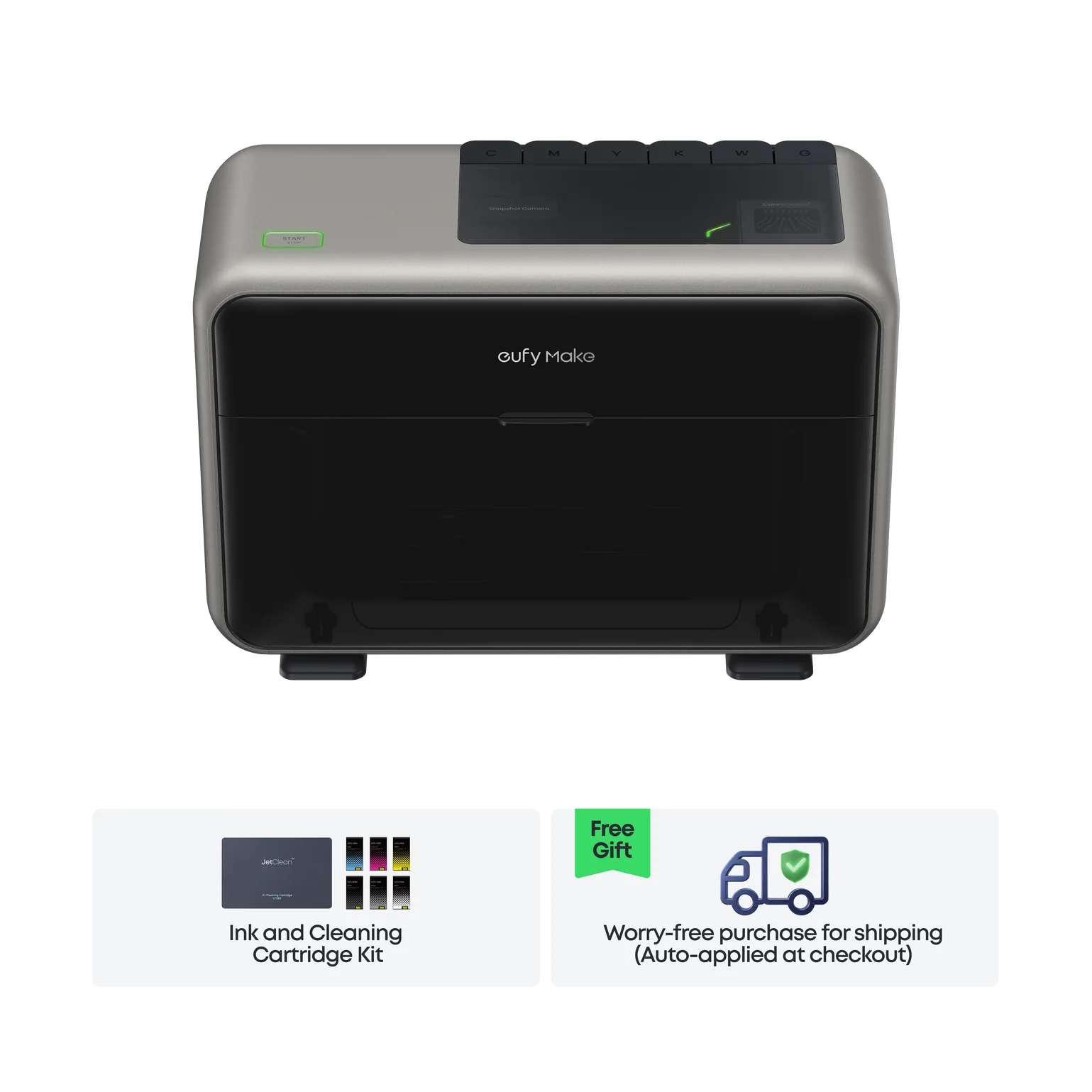 eufyMake E1 - 3D-Texture UV Printer Basic Bundle with Ink and Cleaning Cartridges