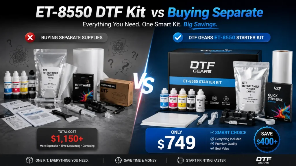 Hidden Problems With Buying DTF Supplies Separately